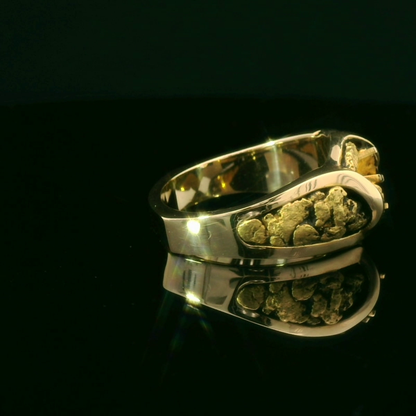 Men’s Yellow Gold Nugget Ring P-21M/H