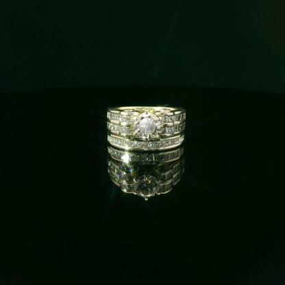Elegant Stacked Diamond Ring