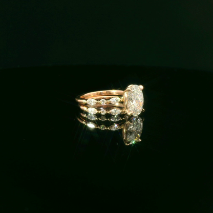 Elegant Oval Diamond Ring