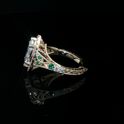 Yellow Gold Engagement Ring Marquise Cut Diamond