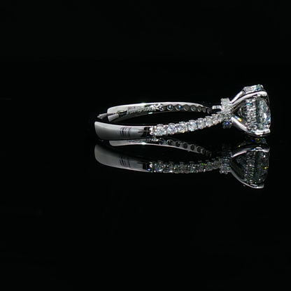 Platinum Engagement Ring with UltraFire™ Round Diamond