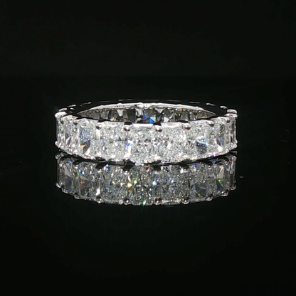 Radiant-Cut Diamond Eternity Band in White Gold