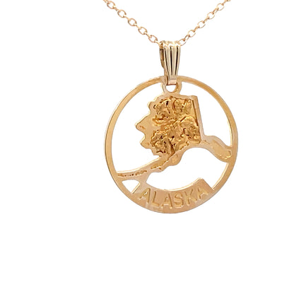 Alaska State Pendant Necklace