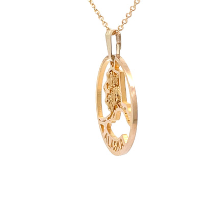 Alaska State Pendant Necklace