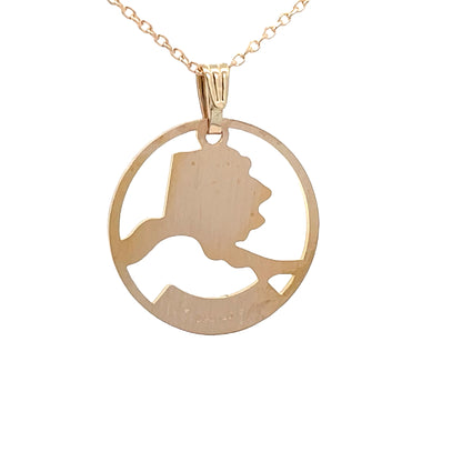 Alaska State Pendant Necklace