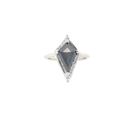 Kite Natural Black Diamond Ring