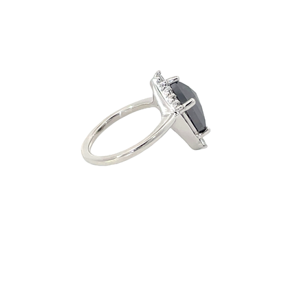Kite Natural Black Diamond Ring