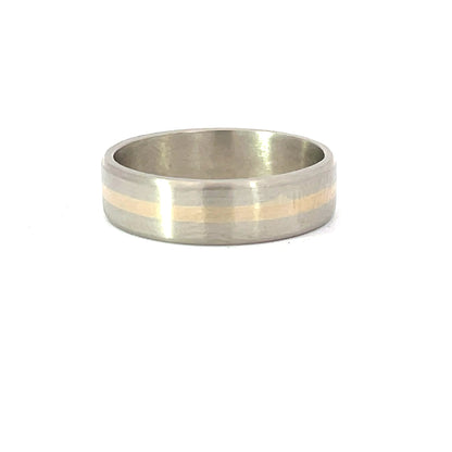 Elegant Two-Tone Wedding Band