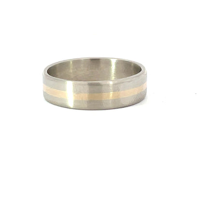 Elegant Two-Tone Wedding Band