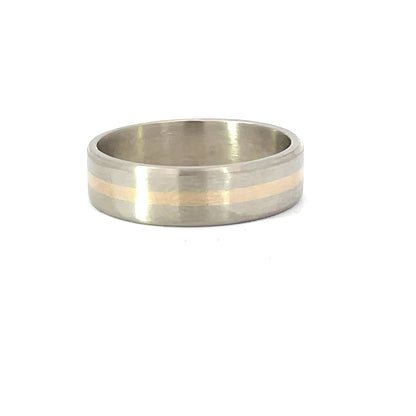 Elegant Two-Tone Wedding Band