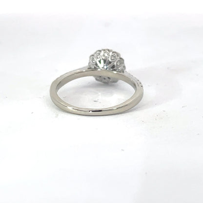 Elegant Diamond Halo Ring