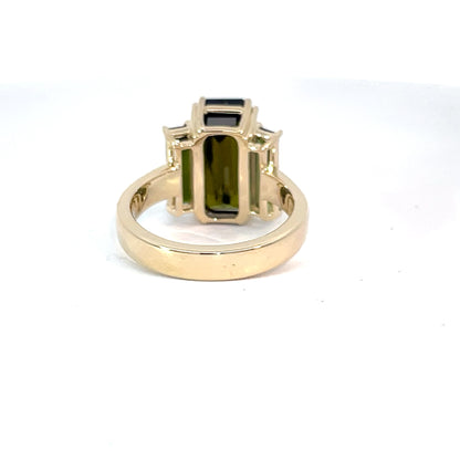 Elegant Green Tourmaline Ring