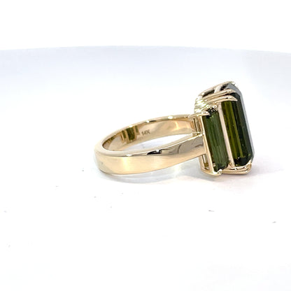 Elegant Green Tourmaline Ring