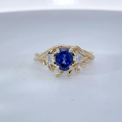 Elegant Sapphire and Diamond Ring