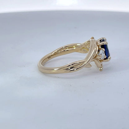 Elegant Sapphire and Diamond Ring