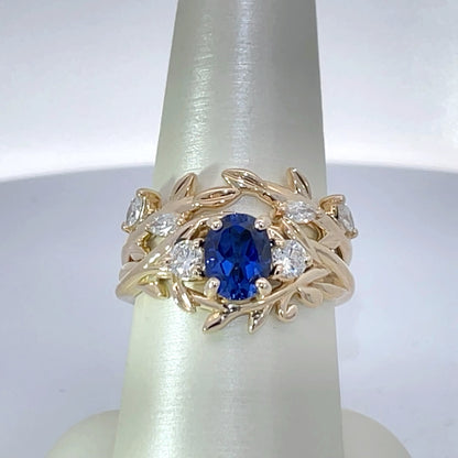 Elegant Sapphire and Diamond Ring