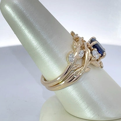 Elegant Sapphire and Diamond Ring