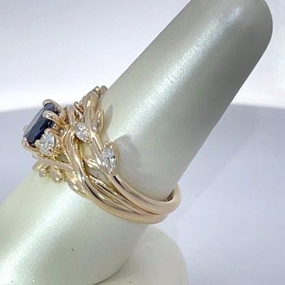 Elegant Sapphire and Diamond Ring