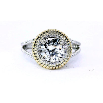 Elegant Diamond Halo Ring