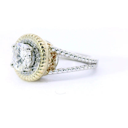 Elegant Diamond Halo Ring