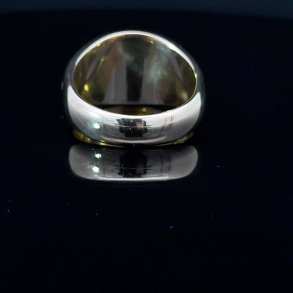 Elegant Stag Ring in Gold and Silver