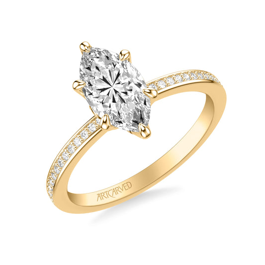 Floral Engagement Ring