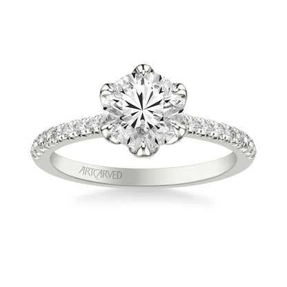 Floral Engagement Ring