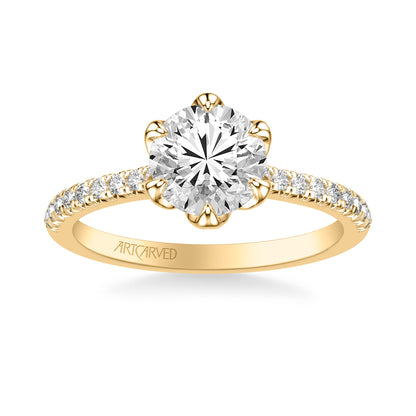 Floral Engagement Ring