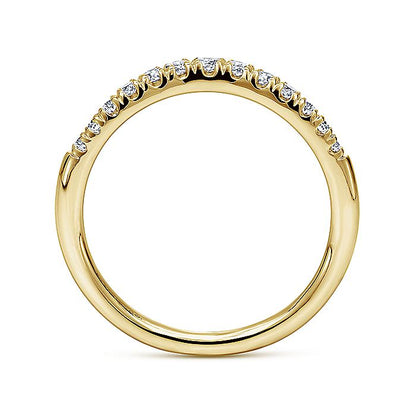 Gabriel & Co. AN10963Y44JJ 14K Yellow Gold Diamond Anniversary Band