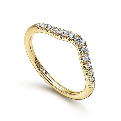 Gabriel & Co. AN10974Y44JJ 14K Yellow Gold Diamond Anniversary Band