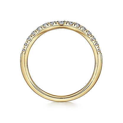 Gabriel & Co. AN11013Y44JJ 14K Yellow Gold Diamond Anniversary Band