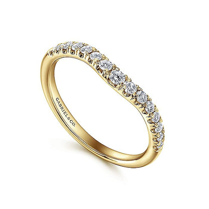 Gabriel & Co. AN11013Y44JJ 14K Yellow Gold Diamond Anniversary Band