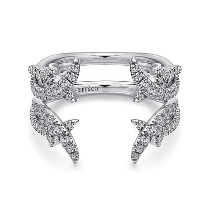 Gabriel & Co. AN12542S-W44JJ 14K White Gold Diamond Ring Enhancer