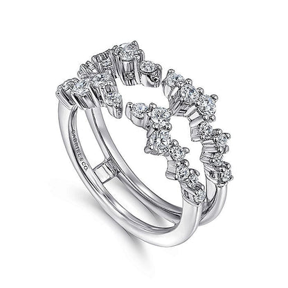Gabriel & Co. AN12544S-W44JJ 14K White Gold Diamond Ring Enhancer