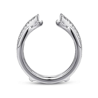Gabriel & Co. AN12545S-W44JJ 14K White Gold Diamond Ring Enhancer