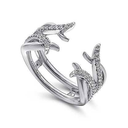 Gabriel & Co. AN12545S-W44JJ 14K White Gold Diamond Ring Enhancer