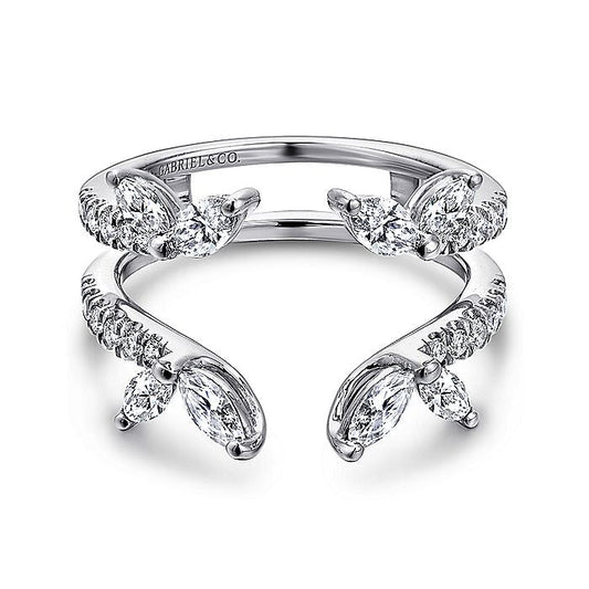 Gabriel & Co. AN12548M-W44JJ 14K White Gold Diamond Ring Enhancer