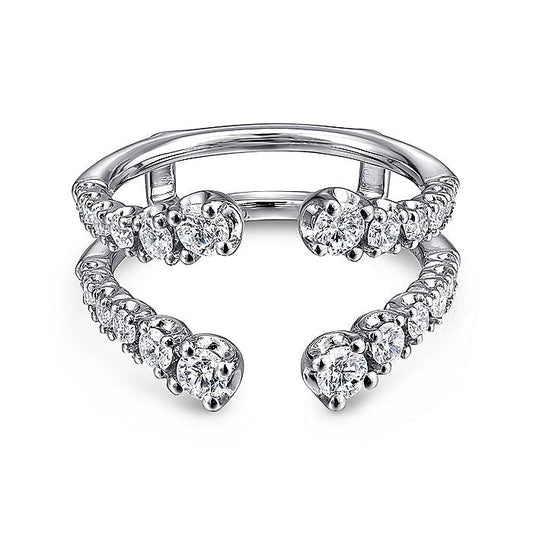 Gabriel & Co. AN12552M-W44JJ 14K White Gold Diamond Ring Enhancer