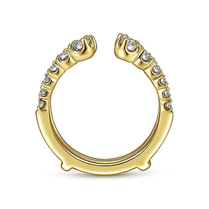 Gabriel & Co. AN12552M-Y44JJ 14K Yellow Gold Diamond Ring Enhancer
