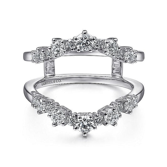 Gabriel & Co. AN14746L-W44JJ 14K White Gold Diamond Ring Enhancer