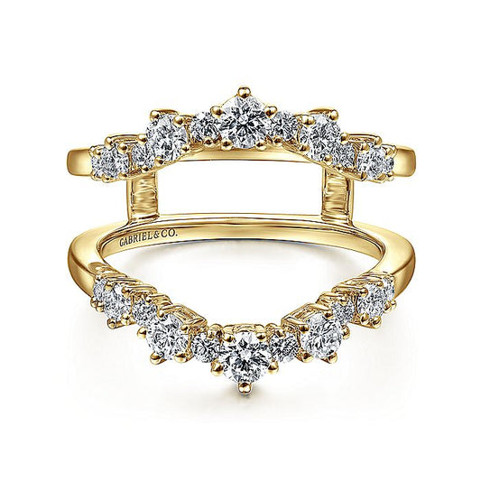 Gabriel & Co. AN14746L-Y44JJ 14K Yellow Gold Diamond Ring Enhancer
