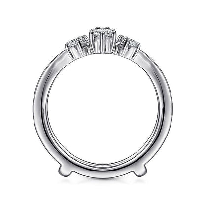 Gabriel & Co. AN14747S-W44JJ 14K White Gold Diamond Ring Enhancer