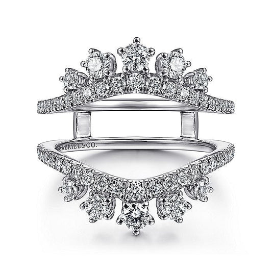 Gabriel & Co. AN14748M-W44JJ 14K White Gold Diamond Ring Enhancer