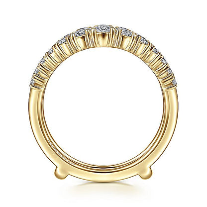 Gabriel & Co. AN14750M-Y44JJ 14K Yellow Gold Diamond Ring Enhancer
