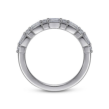 Gabriel & Co. AN15570W44JJ 14K White Gold Diamond Anniversary Band