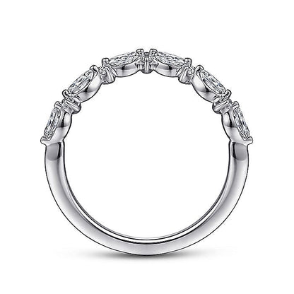 Gabriel & Co. AN15576W44JJ 14K White Gold Diamond Anniversary Band