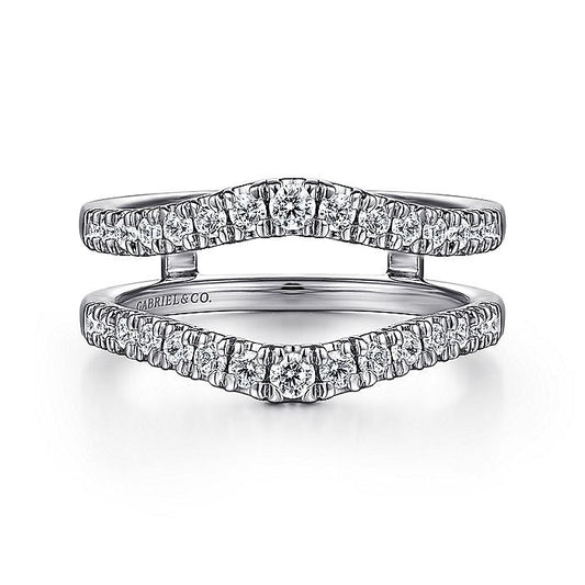 Gabriel & Co. AN15823M-W44JJ 14K White Gold Diamond Ring Enhancer