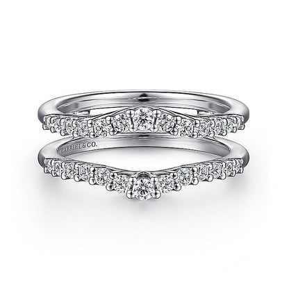 Gabriel & Co. AN15825M-W44JJ 14K White Gold Diamond Ring Enhancer