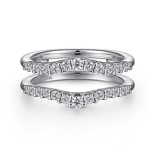 Gabriel & Co. AN15825M-W44JJ 14K White Gold Diamond Ring Enhancer