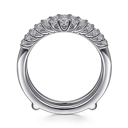 Gabriel & Co. AN15825M-W44JJ 14K White Gold Diamond Ring Enhancer